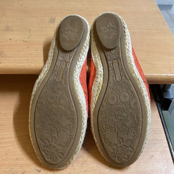 Kim Rogers Espadrilles Orange sz 8 - Picture 9 of 11